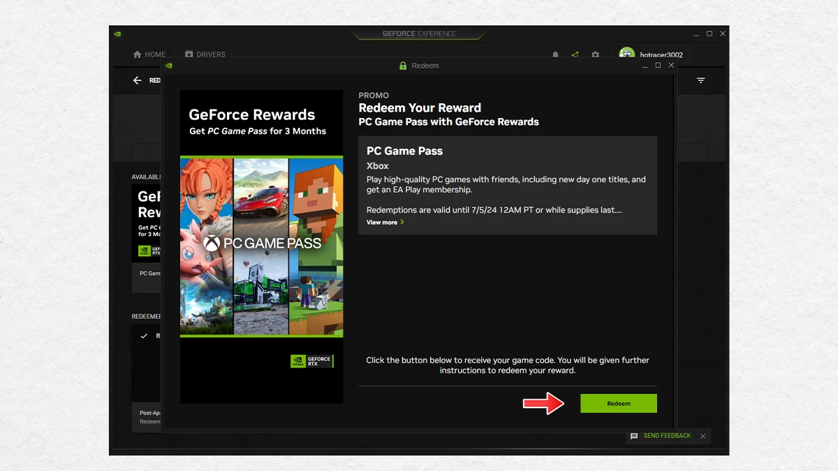 Claim 3 Months Free Xbox Game Pass with GeForce Experience