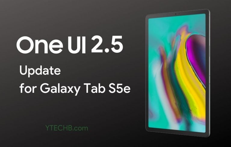 Samsung Galaxy Tab S5e One UI 2.5 update