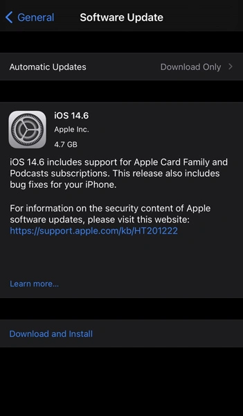 iOS 14.6 Release Candidate