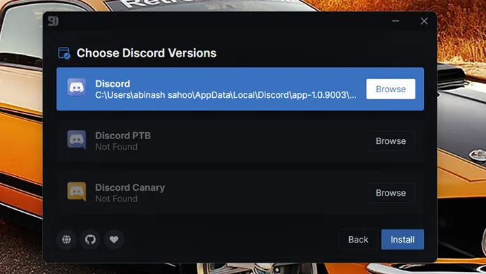 how to install themes on discord