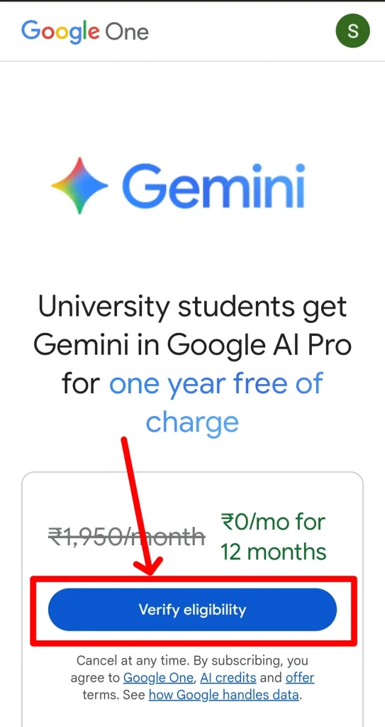 Google AI Pro Student Offer 