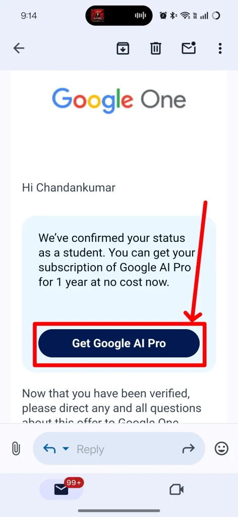 Google AI Pro Student Offer 