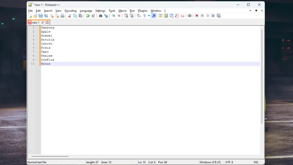 Replace a Character with a Newline in Notepad++