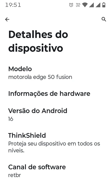 Moto Edge 50 Fusion Android 16 Beta