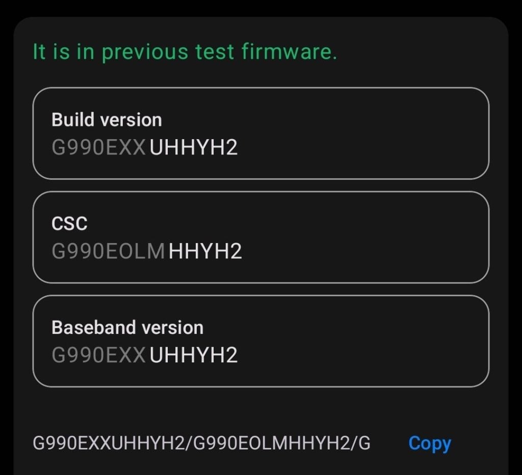 One UI 8 internal beta for Galaxy S21 FE