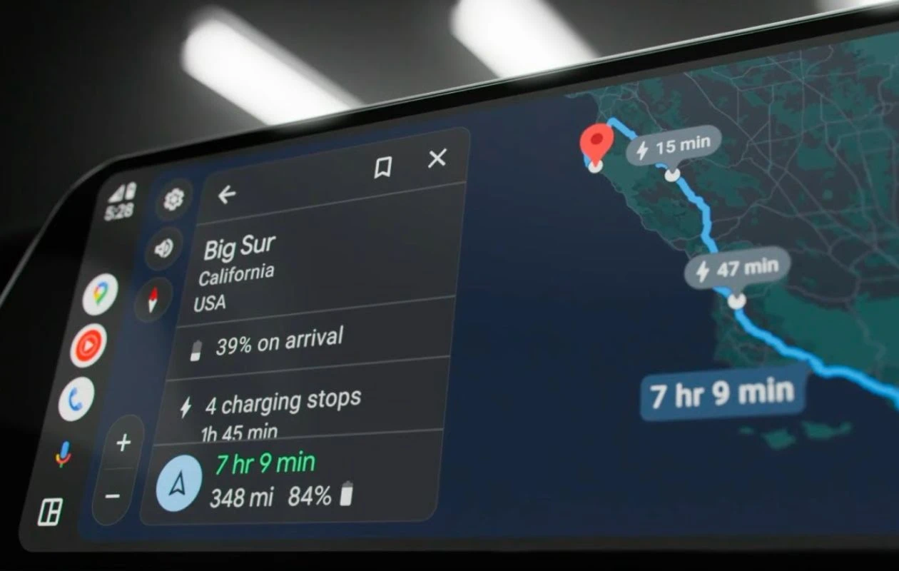 android auto 15 with new theme settings