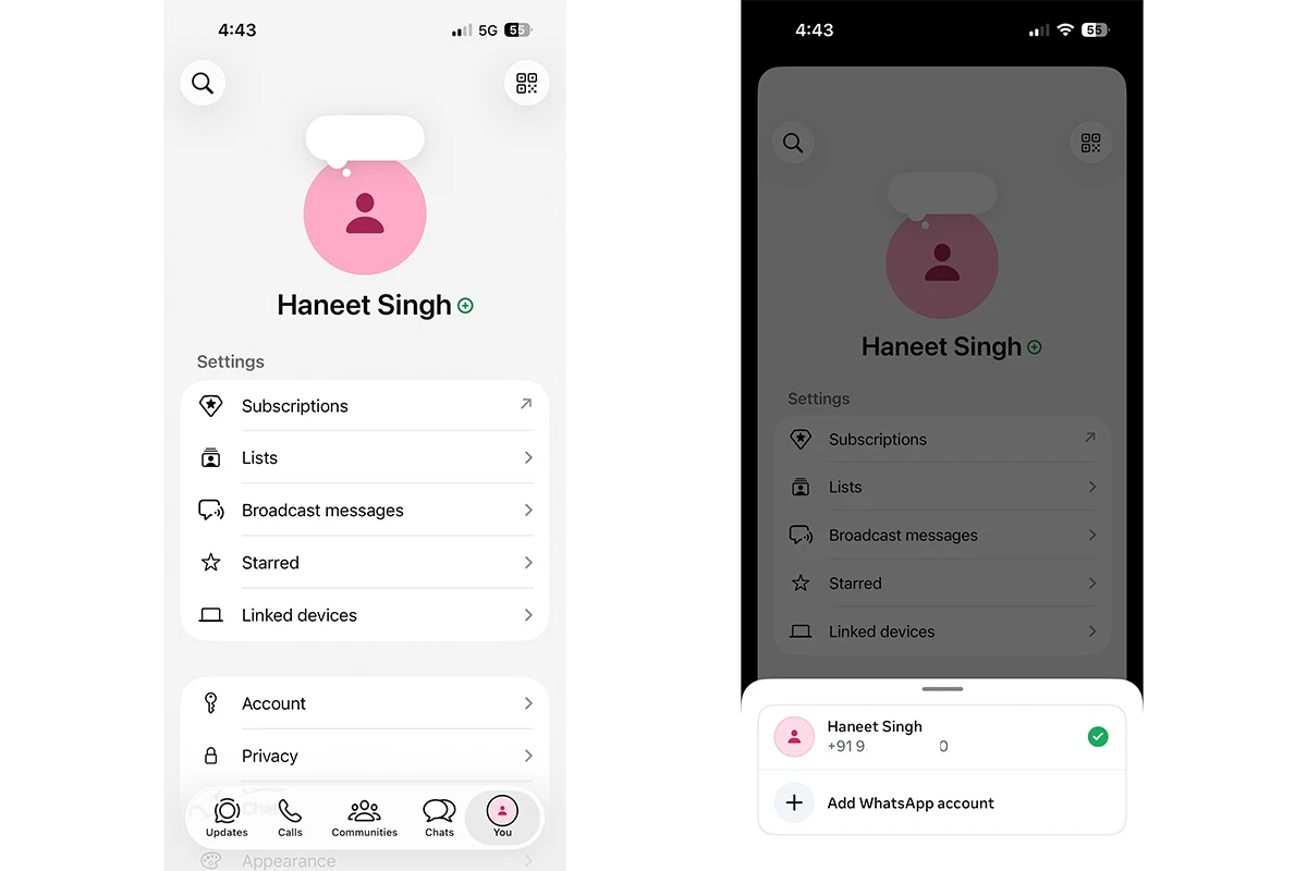 How to Set up and Use Multiple WhatsApp Accounts on iPhone